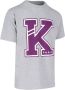 Kenzo Logo Print Katoenen T-shirt met Ronde Hals Grijs Heren - Thumbnail 3
