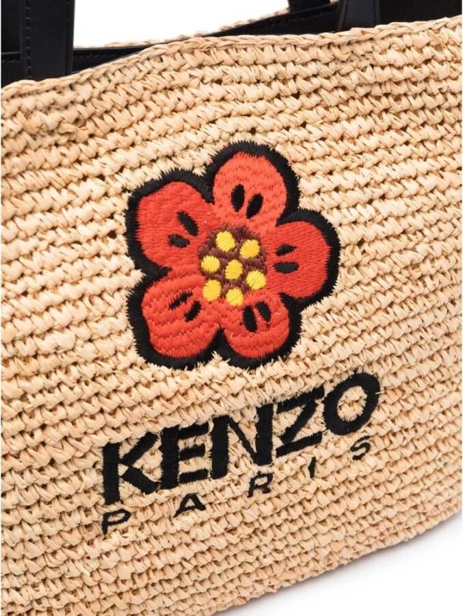 Kenzo Boke Flower Tote Bag Zwart Beige Dames