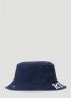 Kenzo Omkeerbare Logo Print Bucket Hat Blauw Dames - Thumbnail 2