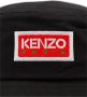 Kenzo Stijlvolle Logo-Geborduurde Bucket Hoed Black - Thumbnail 4