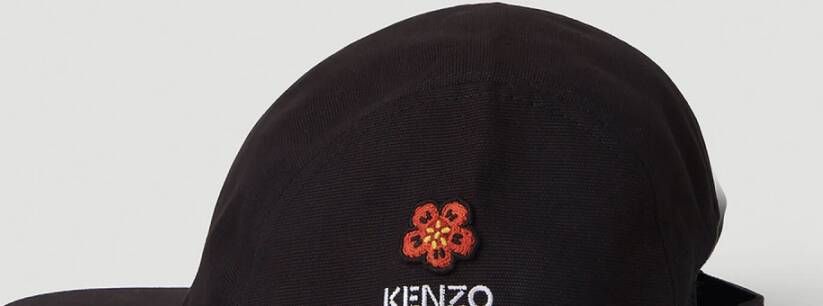 Kenzo Geborduurde Cap in Streetwear-stijl Zwart Heren