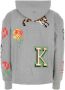 Kenzo Melange Gray Stretch Cotton Oversize Sweatshirt Grijs - Thumbnail 2