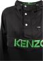 Kenzo Logo Print Windbreaker Jacket Zwart Dames - Thumbnail 3