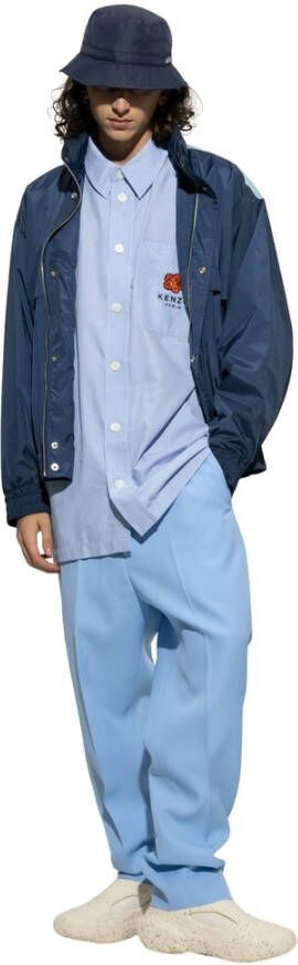 Kenzo Jas met logo Blauw Heren