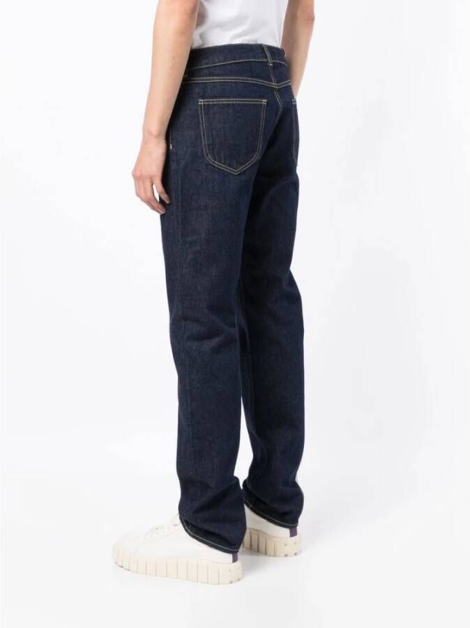 Kenzo Slim Fit Raw Denim Jeans Blauw Heren