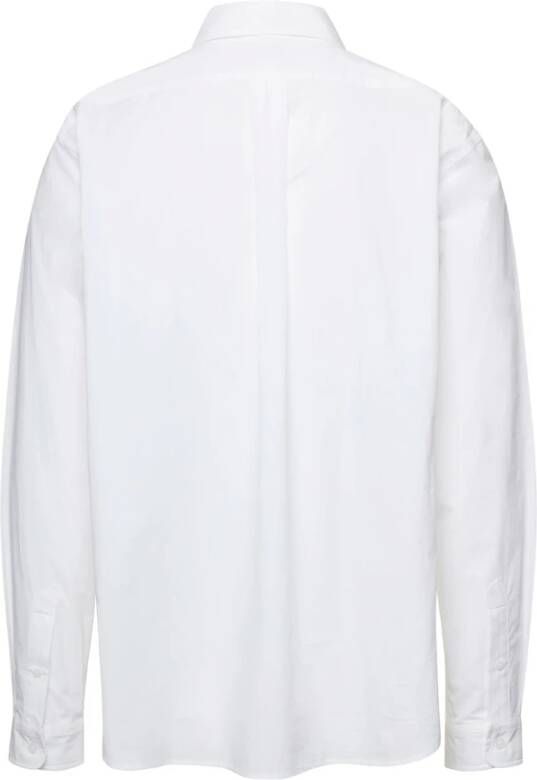 Kenzo Klassiek Wit Overhemd met Boke Bloem Logo Wit Heren