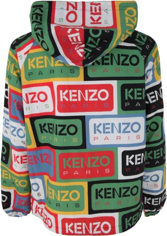 Kenzo Label Packable Anorak Groen Heren