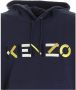 Kenzo Logo multico hoodie Blauw Heren - Thumbnail 2