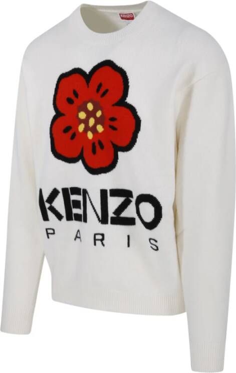 Kenzo Off White Boke Flower Jumper Wit Heren