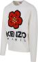 Kenzo Intarsia Gebreide Wollen Trui Boke Flower White Heren - Thumbnail 2