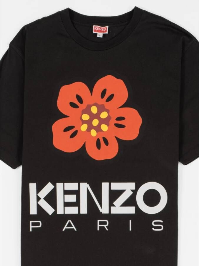 Kenzo Poëtisch Streetwear T-Shirt Black Heren