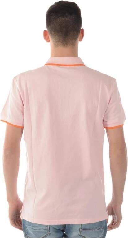 Kenzo Heren Tiger Polo Shirt Tijdloze Stijl Roze Heren
