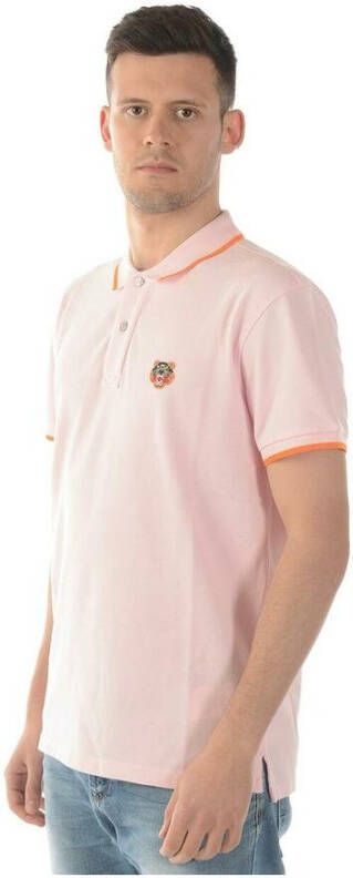 Kenzo Polo t-shirt Roze Heren