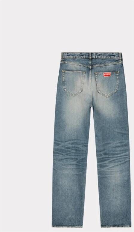 Kenzo Moderne Man Straight Jeans Blauw Heren