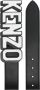 Kenzo Zwarte Leren Riem met Logo Gesp Zwart Heren - Thumbnail 2