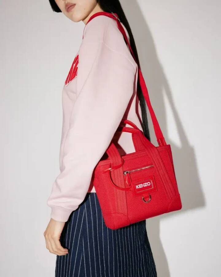 Kenzo Rode Mini Tote Tas Red Dames