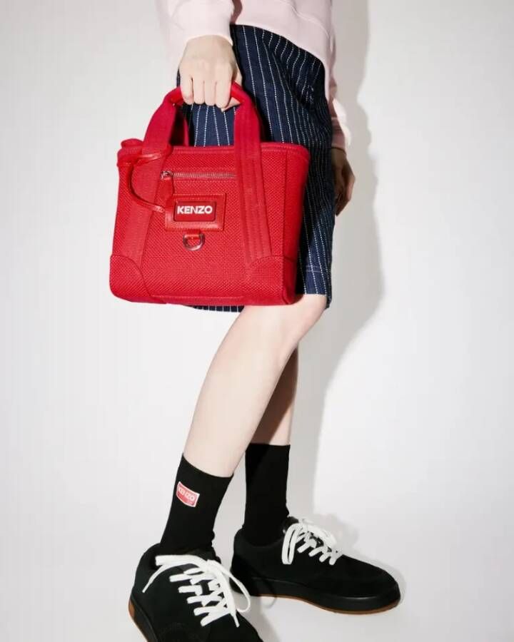 Kenzo Rode Mini Tote Tas Red Dames