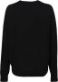 Kenzo Zwarte Wollen Trui met Logo Patch Black Dames - Thumbnail 2