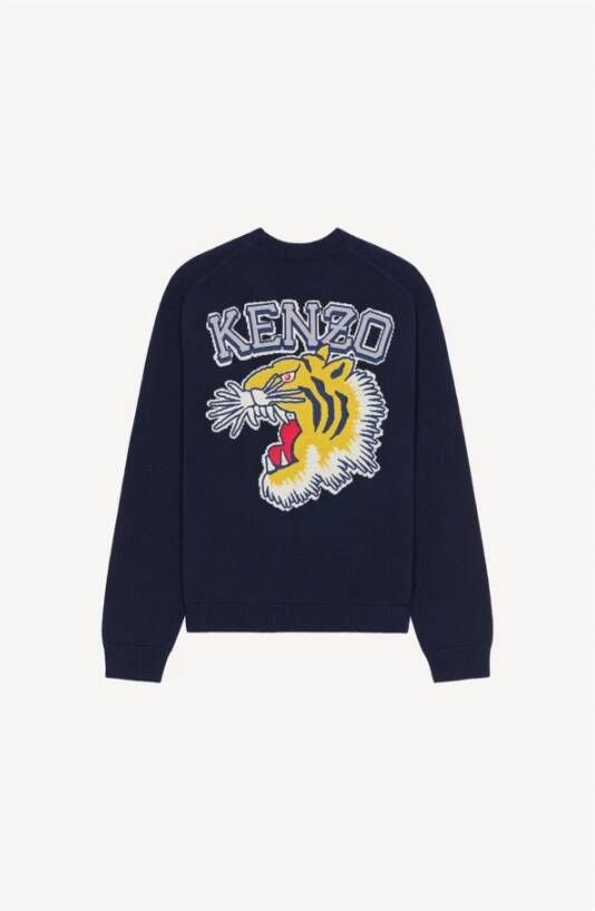 Kenzo Heren Pullover met Logo Blauw Heren