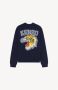 Kenzo Geborduurde Wol Varsity Sweater Blue Heren - Thumbnail 2