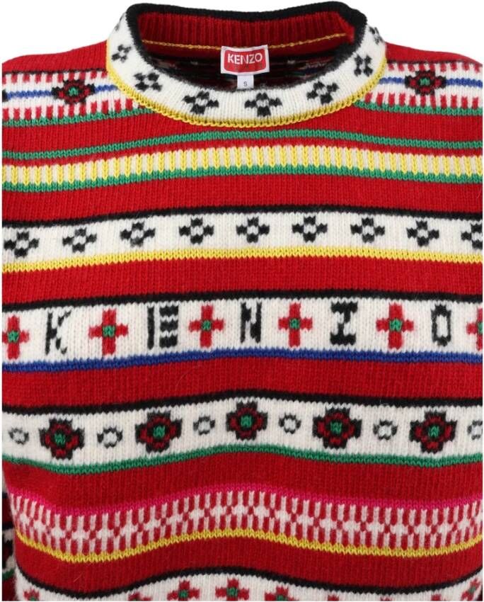 Kenzo Round-neck Knitwear Rood Dames
