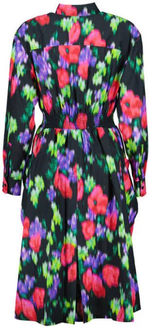 Kenzo Robe wazige bloemen couleur presta: multicolore Zwart Dames