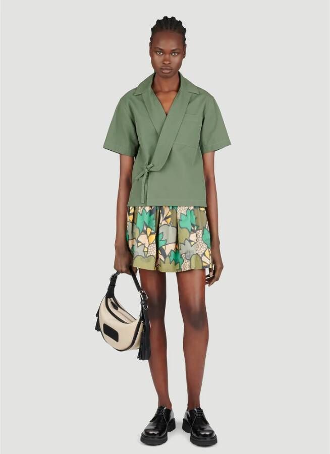 Kenzo Stijlvolle Kimono Shirt Groen Dames