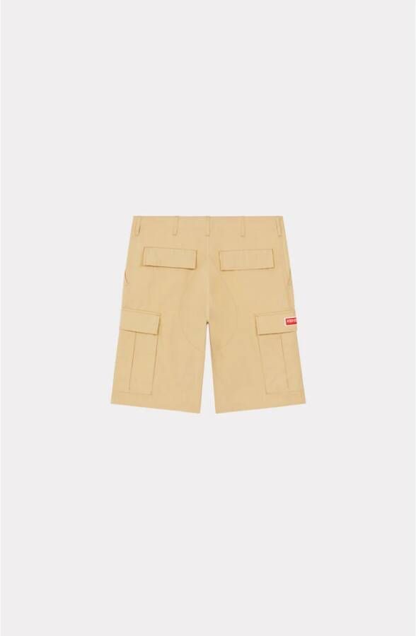Kenzo Beige Cargo Shorts met meerdere zakken Beige Heren