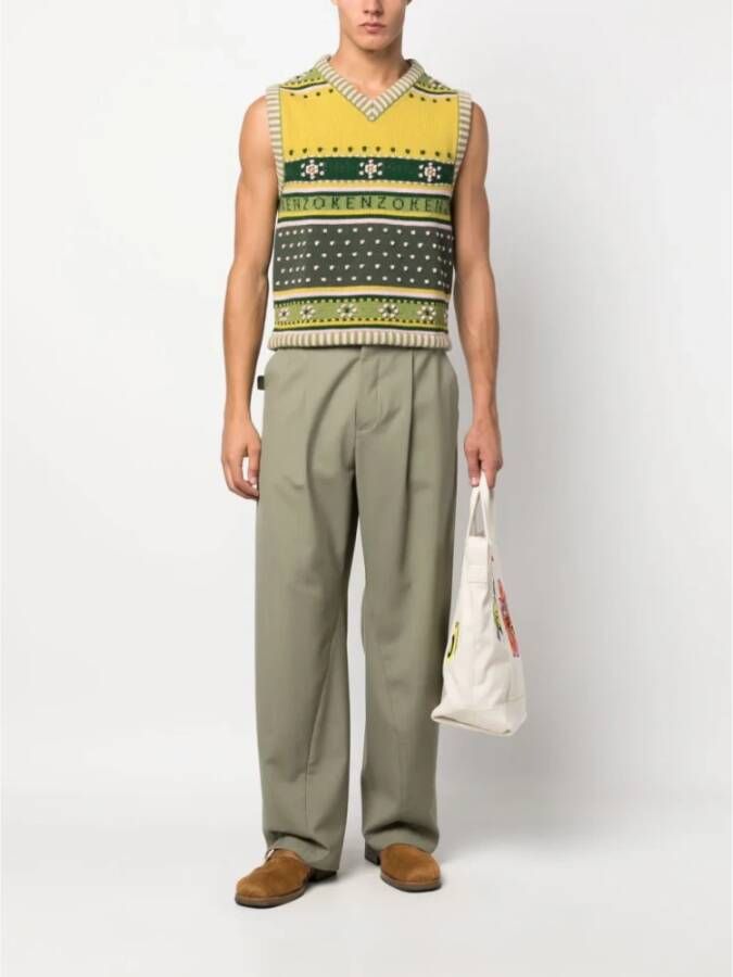 Kenzo Sleeveless Knitwear Meerkleurig Heren