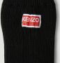 Kenzo Logo Patch Sokken Geribbelde Gebreide Weefsel Zwart Dames - Thumbnail 2