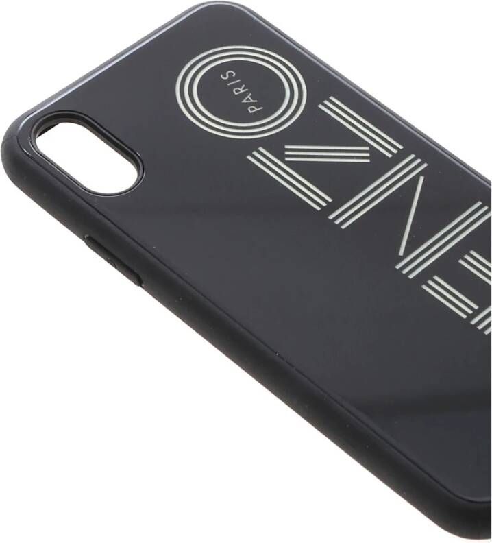 Kenzo Zwart Neon Hoesje voor iPhone X Xs Black Heren