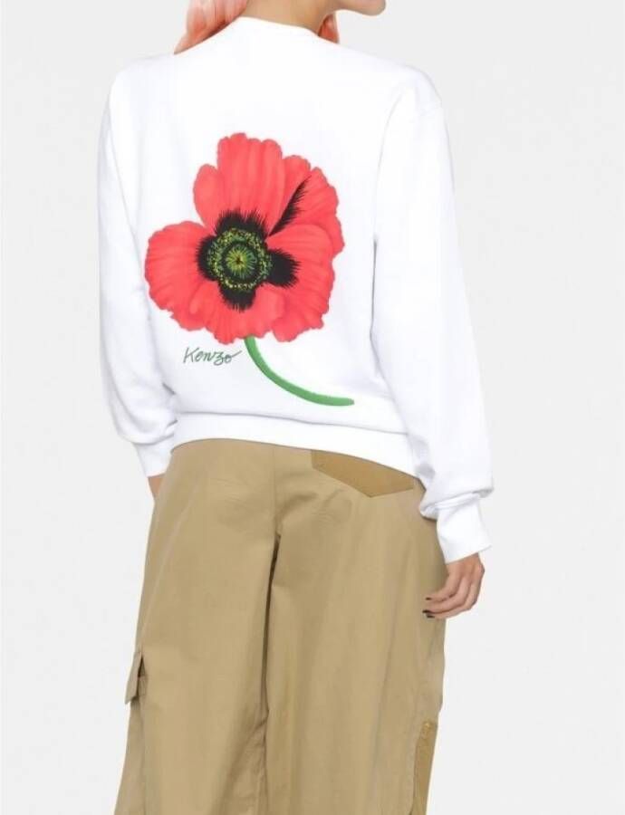 Kenzo Comfortabele Jersey Sweatshirt voor Dames Wit Dames