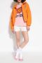 Kenzo Roze Katoenen T-shirt met Contrasterende Kleur Roze Dames - Thumbnail 6