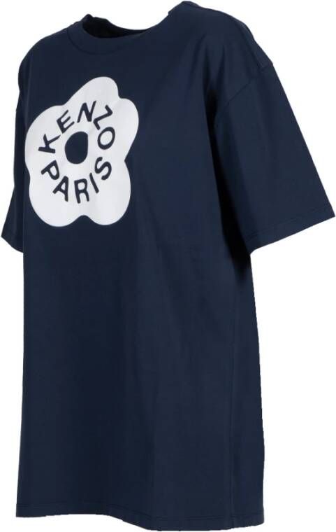 Kenzo Blauwe Oversize T-shirt met Boke Flower 2.0 Blauw Dames