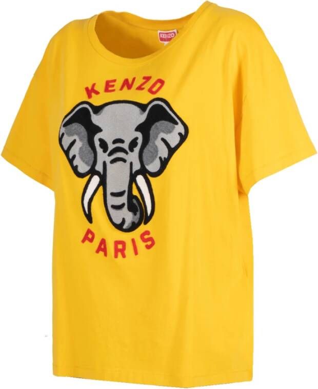 Kenzo Ontspannen T-shirt in levendig diep geel Dames