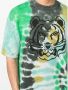 Kenzo K-Tiger Tie Dye T-Shirt Heren Katoenen Tee Meerkleurig Heren - Thumbnail 6