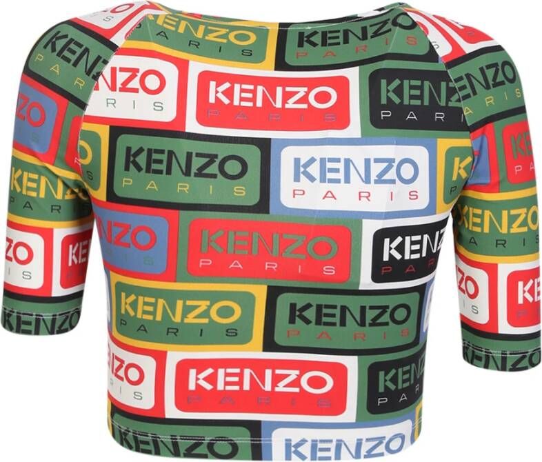 Kenzo Multicolor Trendy T-Shirt voor Dames Meerkleurig Dames