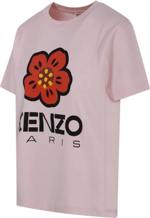 Kenzo Losse T-shirt in Faded Pink Roze Dames