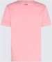 Kenzo Roze Katoenen T-shirt met Contrasterende Kleur Roze Dames - Thumbnail 3
