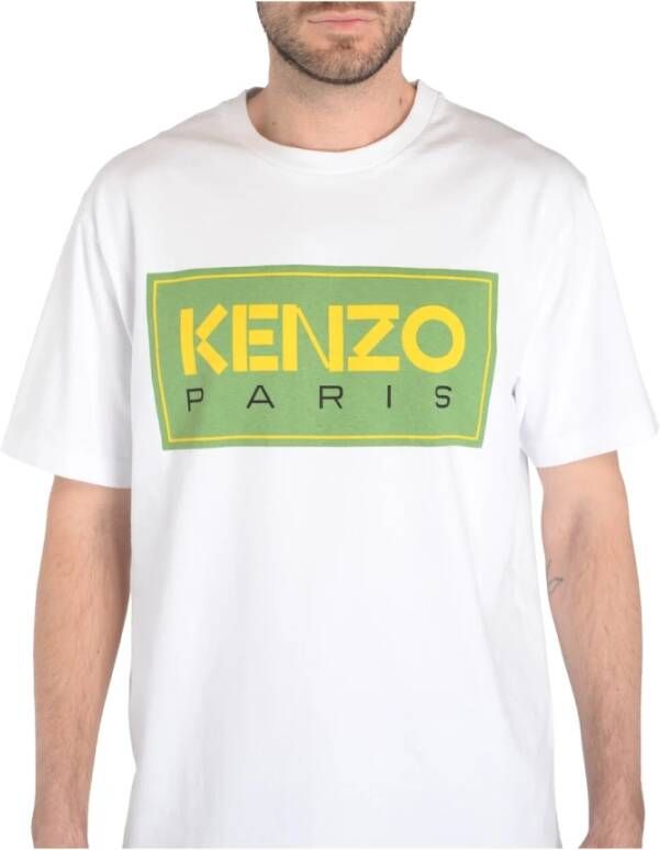Kenzo Iconisch Logo T-Shirt Wit Heren