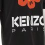 Kenzo Zwart T-shirt met logo-print en bloemenprint Zwart Heren - Thumbnail 3