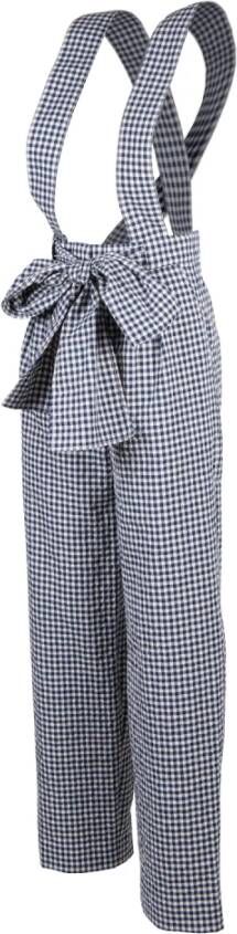 Kenzo Multicolor Knoopbroek Band Modieuze Statement Broek Grijs Dames
