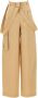 Kenzo cotton cargo pants with suspenders Beige Dames - Thumbnail 2