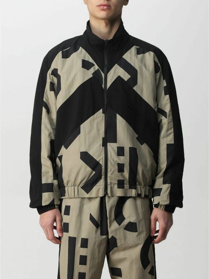 Kenzo Monogram Patchwork Rits Sweatshirt Zwart Heren
