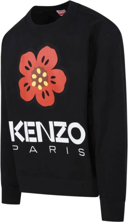 Kenzo Zwarte Boke Bloemen Sweatshirt Zwart Heren