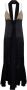 Khaite Zwarte zijden jurk met Chantilly kanten lijfje Zwart Dames - Thumbnail 2