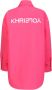 Khrisjoy Flamingo Oversize Shirt met Clic Kraag Roze Dames - Thumbnail 2