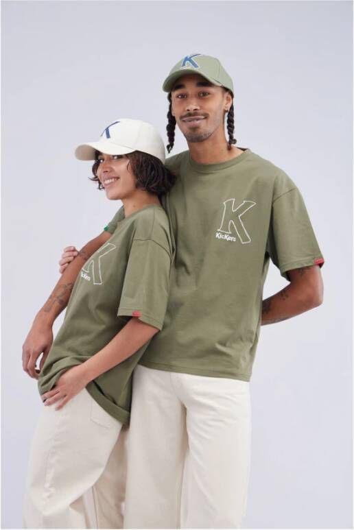 Kickers Big K T-shirt Groen Unisex