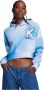 Kickers Organic Big-k Crop Hoodie Blauw - Thumbnail 2