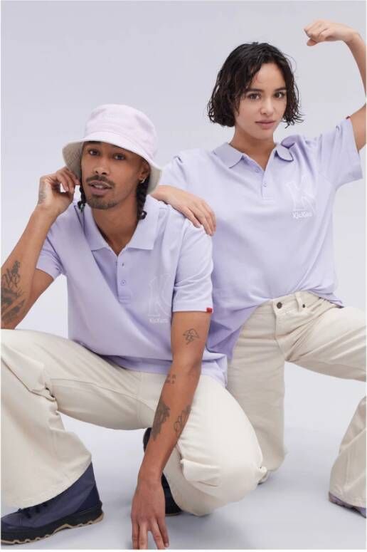 Kickers Organic Big K Polo Paars Unisex